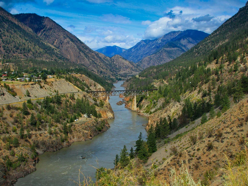 Canadian Rockies Peaks & Okanagan Grapes Road Trip | Fraser River between Whistler & Sun Peaks