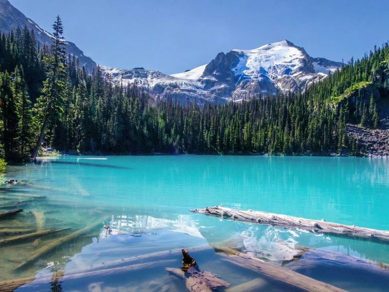 Canadian Rockies Scenic Delights by Road & Rail | Joffee Lake between Whistler & Sun Peaks Resort